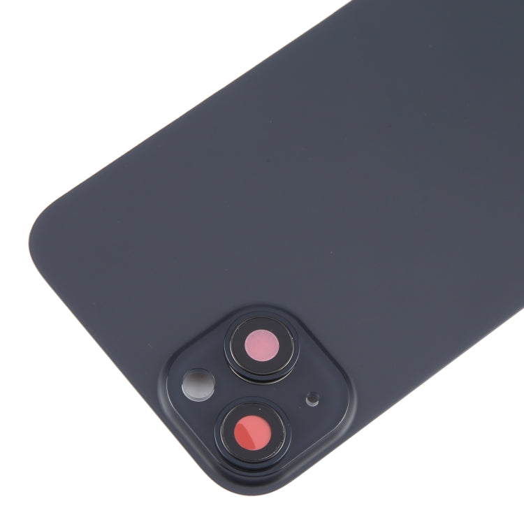 For iPhone 15 Plus Battery Back Cover with Camera Lens Frame + MagSafe Magnet