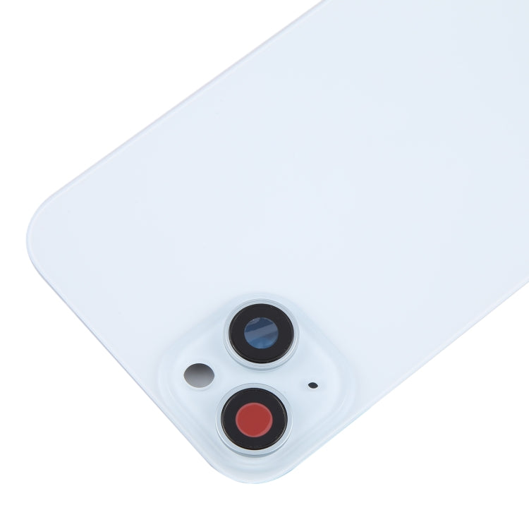 For iPhone 15 Plus Battery Back Cover with Camera Lens Frame + MagSafe Magnet