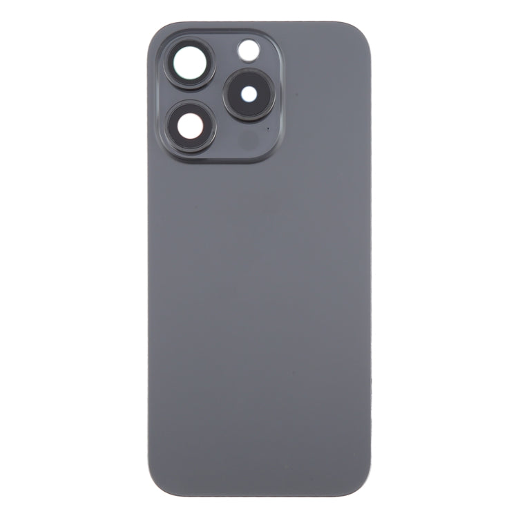 For iPhone 15 Pro Battery Back Cover with Camera Lens Frame + MagSafe Magnet
