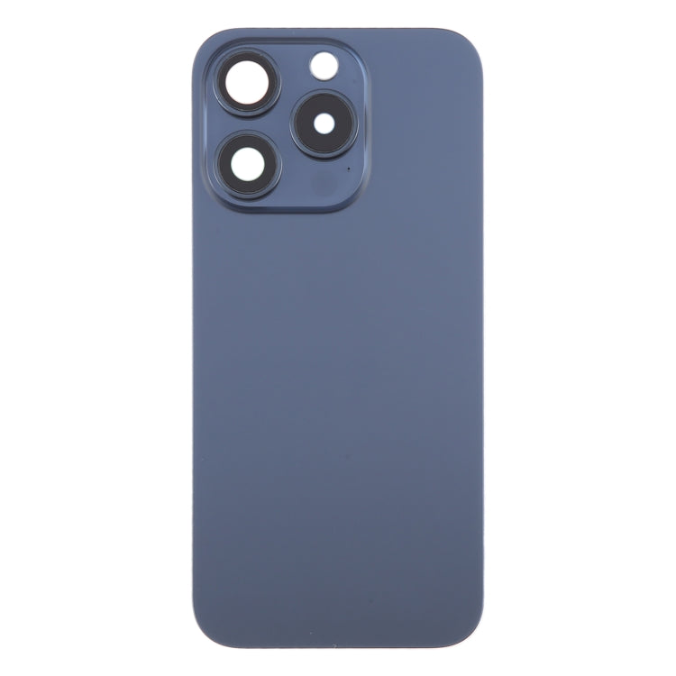 For iPhone 15 Pro Battery Back Cover with Camera Lens Frame + MagSafe Magnet