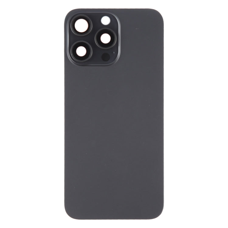 For iPhone 15 Pro Max Battery Back Cover with Camera Lens Frame + MagSafe Magnet