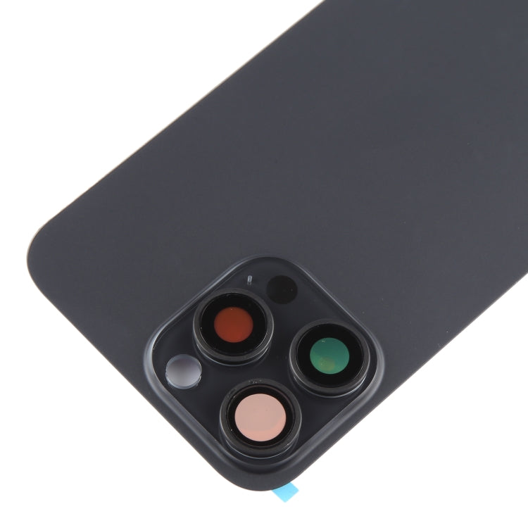For iPhone 15 Pro Max Battery Back Cover with Camera Lens Frame + MagSafe Magnet