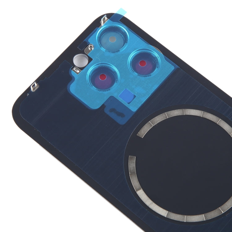 For iPhone 15 Pro Max Battery Back Cover with Camera Lens Frame + MagSafe Magnet
