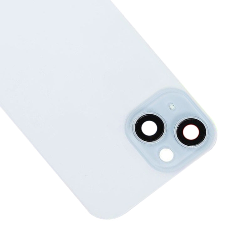 For iPhone 15 Plus Glass Battery Back Cover with Flash Bracket + Wireless Charging Module