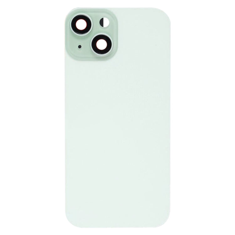 For iPhone 15 Glass Battery Back Cover with Flash Bracket + Wireless Charging Module