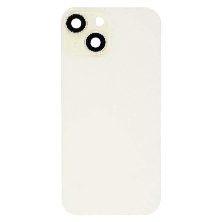 For iPhone 15 Glass Battery Back Cover with Flash Bracket + Wireless Charging Module