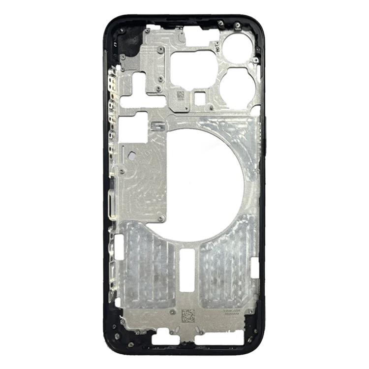 For iPhone 15 Pro Max Middle Frame Bezel Plate, Version:US Version  - Black