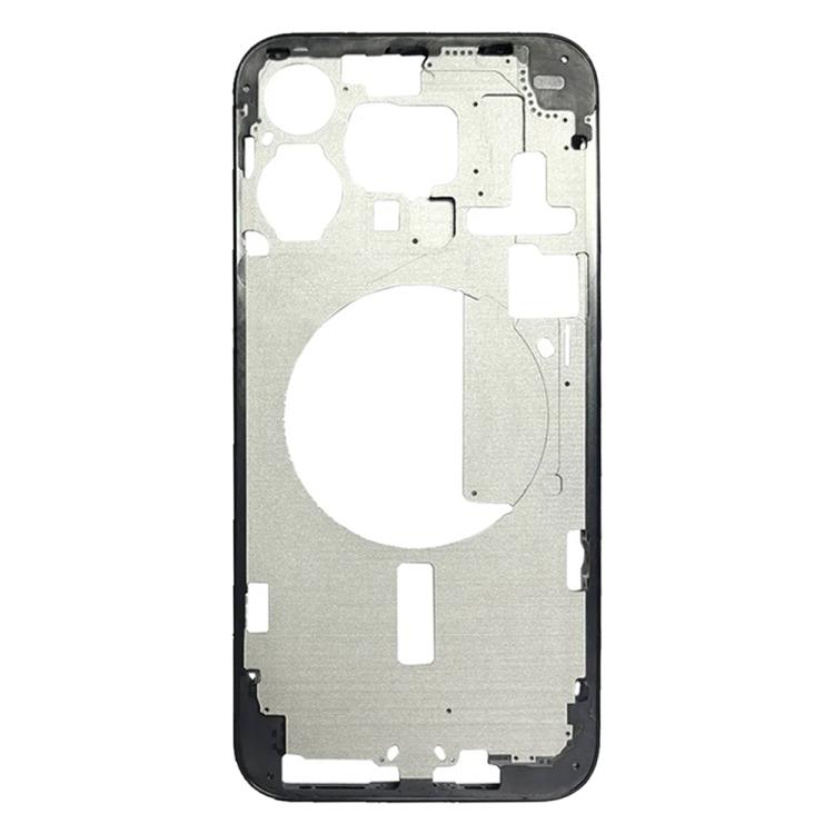 For iPhone 15 Pro Max Middle Frame Bezel Plate, Version:US Version  - Black