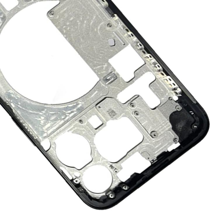 For iPhone 15 Pro Max Middle Frame Bezel Plate, Version:US Version  - Black