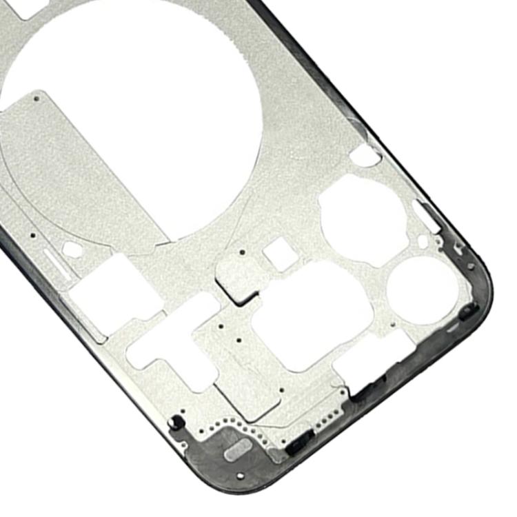 For iPhone 15 Pro Max Middle Frame Bezel Plate, Version:US Version  - Black
