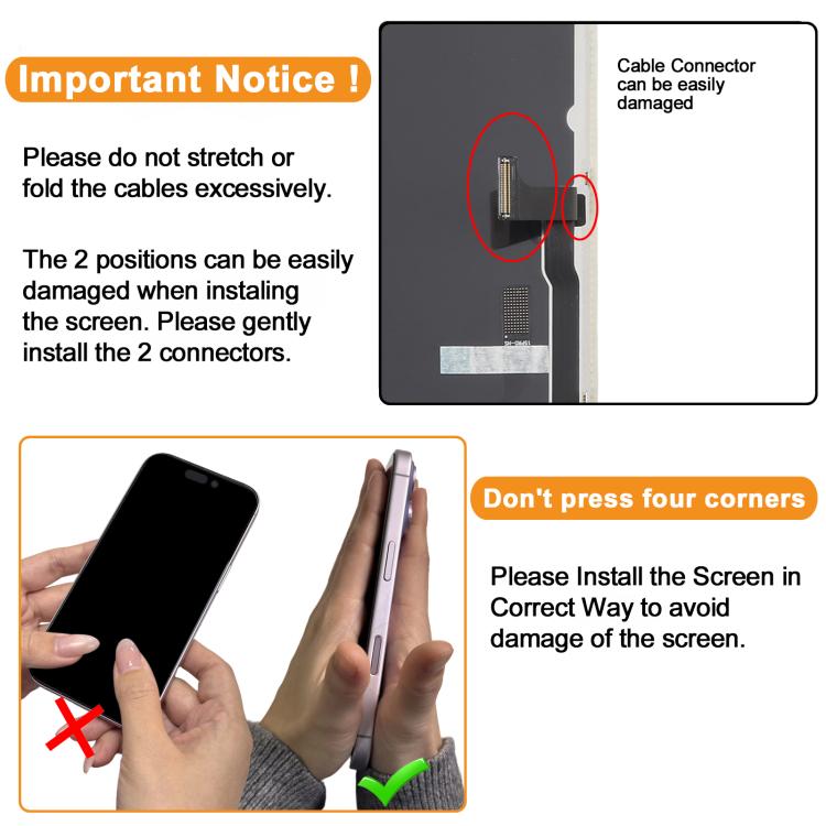 HXL Soft OLED Screen For iPhone 15 Pro