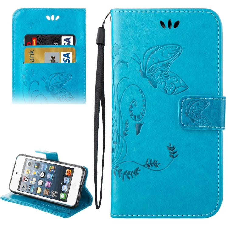 For iPod Touch 5 Crazy Horse Texture Printing Horizontal Flip Leather Case with Holder & Card Slots & Wallet & Lanyard