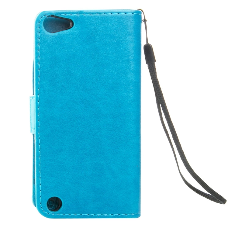 For iPod Touch 5 Crazy Horse Texture Printing Horizontal Flip Leather Case with Holder & Card Slots & Wallet & Lanyard