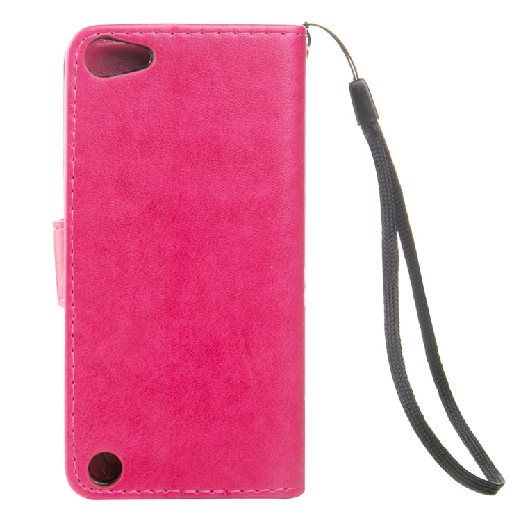 For iPod Touch 5 Crazy Horse Texture Printing Horizontal Flip Leather Case with Holder & Card Slots & Wallet & Lanyard