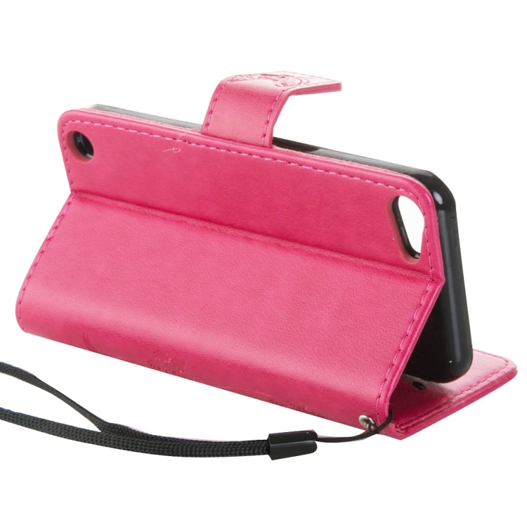 For iPod Touch 5 Crazy Horse Texture Printing Horizontal Flip Leather Case with Holder & Card Slots & Wallet & Lanyard