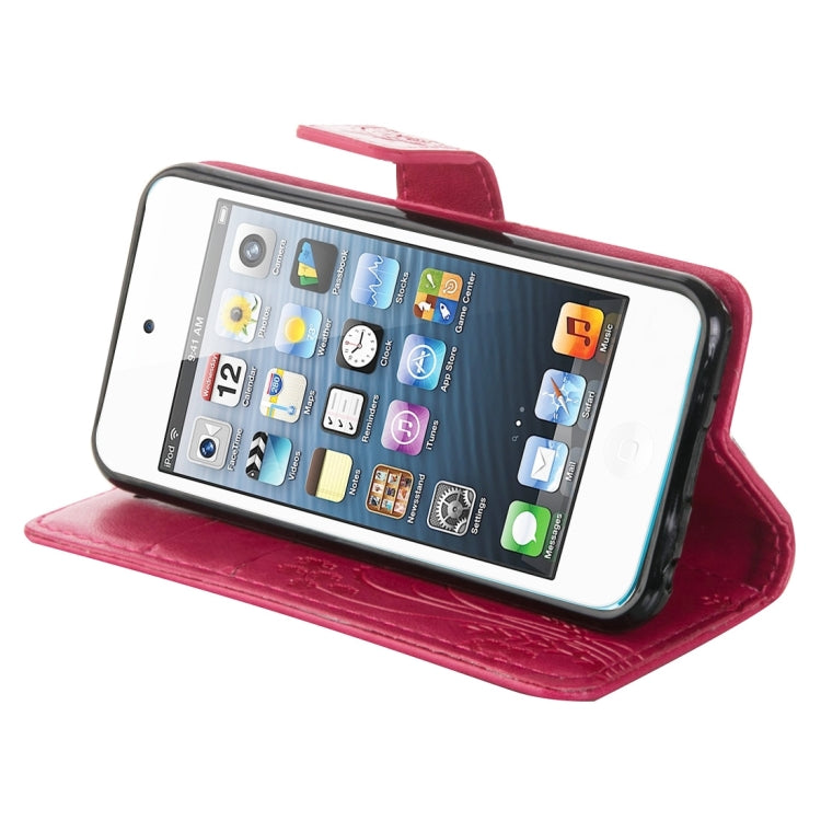For iPod Touch 5 Crazy Horse Texture Printing Horizontal Flip Leather Case with Holder & Card Slots & Wallet & Lanyard