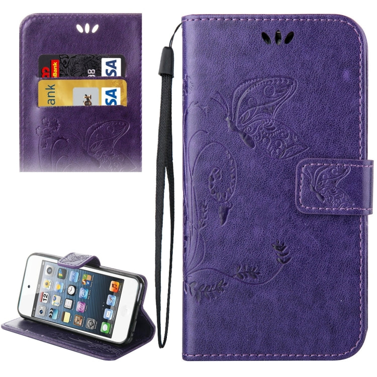 For iPod Touch 5 Crazy Horse Texture Printing Horizontal Flip Leather Case with Holder & Card Slots & Wallet & Lanyard