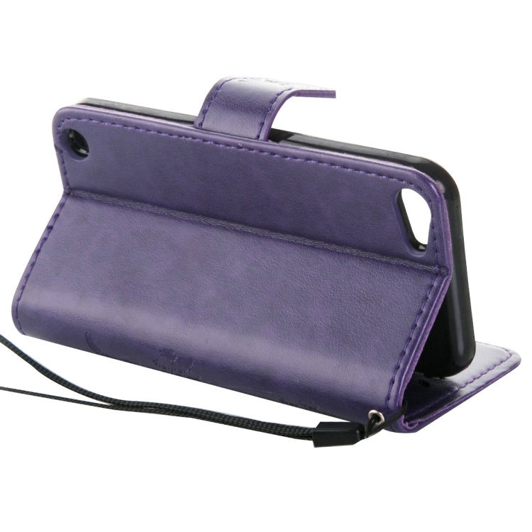 For iPod Touch 5 Crazy Horse Texture Printing Horizontal Flip Leather Case with Holder & Card Slots & Wallet & Lanyard