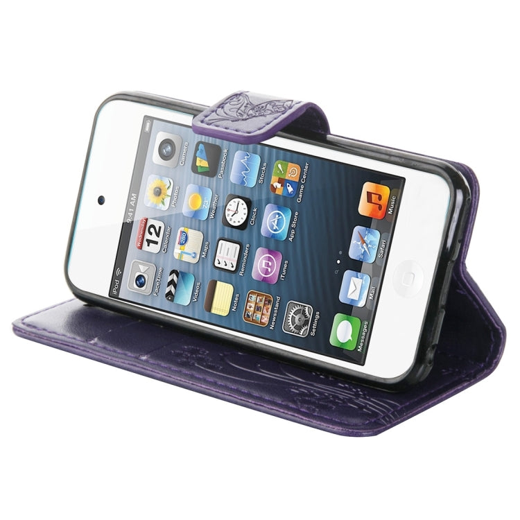 For iPod Touch 5 Crazy Horse Texture Printing Horizontal Flip Leather Case with Holder & Card Slots & Wallet & Lanyard