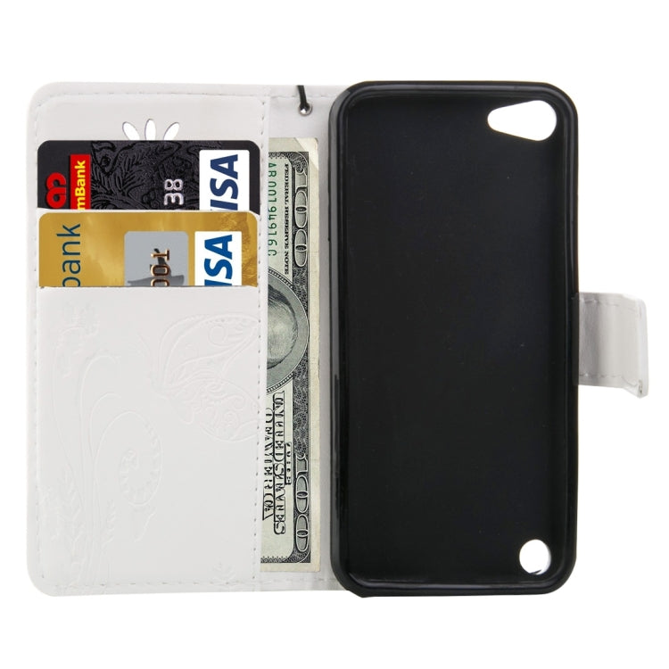 For iPod Touch 5 Crazy Horse Texture Printing Horizontal Flip Leather Case with Holder & Card Slots & Wallet & Lanyard