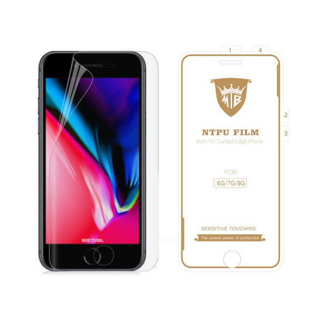 MIETUBL 0.15mm Curved Full Screen Protector Hydrogel Film Front Protector for iPhone 6 Plus / 7 Plus / 8 Plus