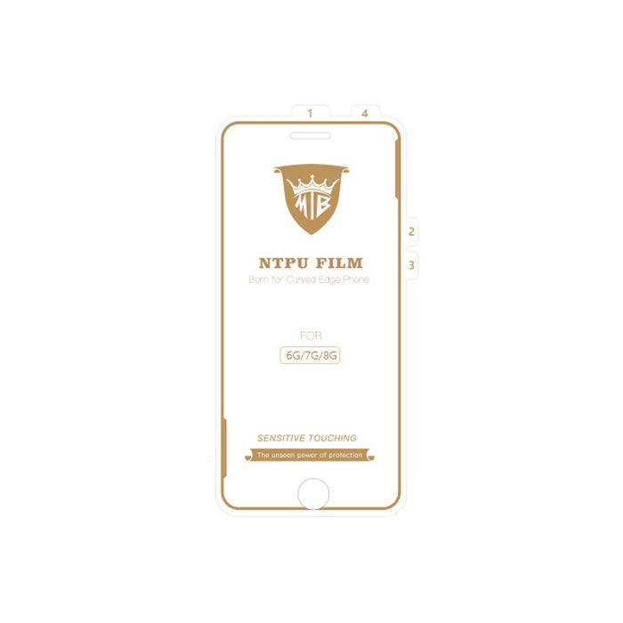 MIETUBL 0.15mm Curved Full Screen Protector Hydrogel Film Front Protector for iPhone 6 Plus / 7 Plus / 8 Plus