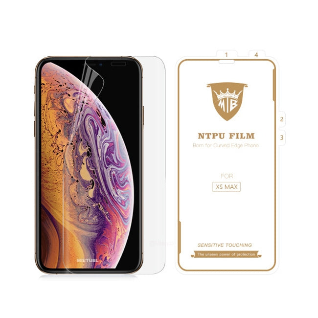 MIETUBL 0.15mm Curved Full Screen Protector Hydrogel Film Front Protector for iPhone XS Max