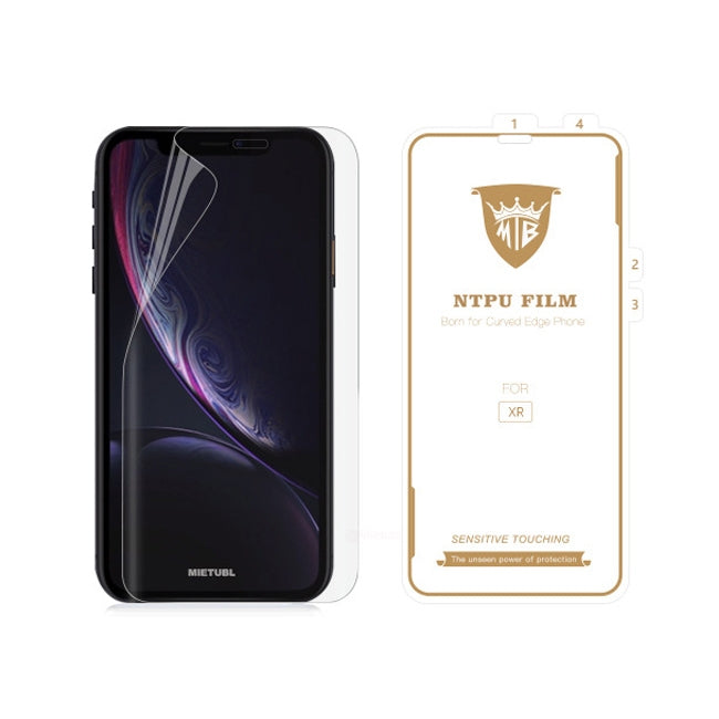 MIETUBL 0.15mm Curved Full Screen Protector Hydrogel Film Front Protector for iPhone XR