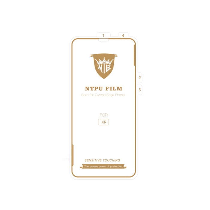 MIETUBL 0.15mm Curved Full Screen Protector Hydrogel Film Front Protector for iPhone XR