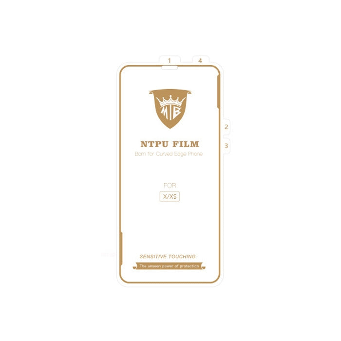 MIETUBL 0.15mm Curved Full Screen Protector Hydrogel Film Front Protector for iPhone XS