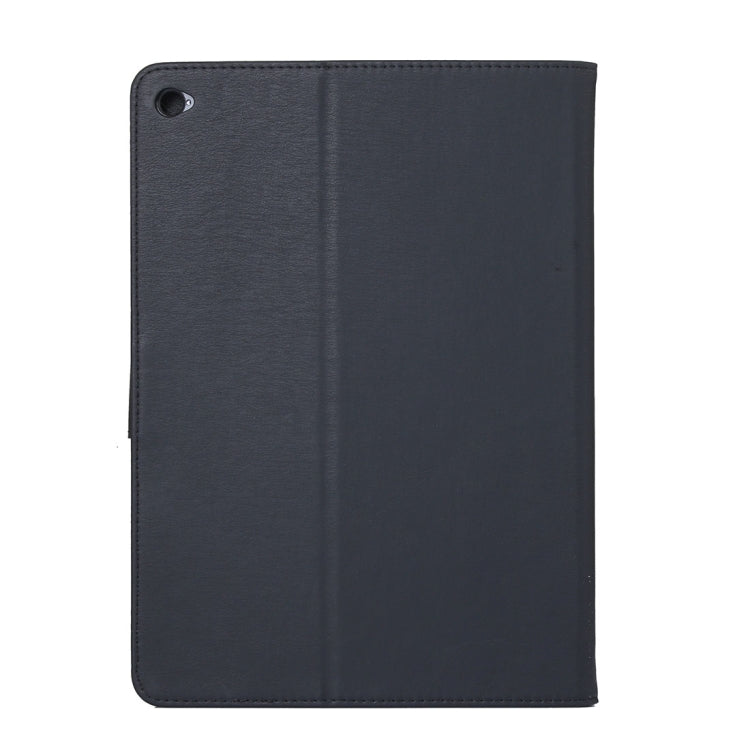 For iPad Air 2 Pressed Flowers Butterfly Pattern Horizontal Flip PU Leather Case with Magnetic Buckle & Holder & Card Slots & Wallet