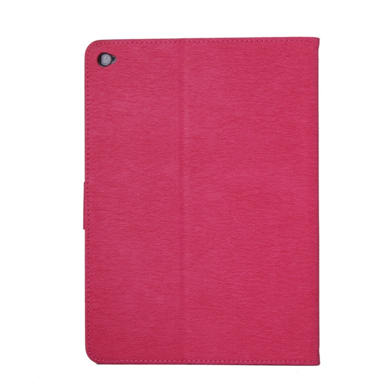 For iPad Air 2 Pressed Flowers Butterfly Pattern Horizontal Flip PU Leather Case with Magnetic Buckle & Holder & Card Slots & Wallet