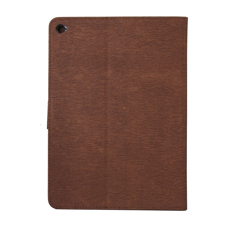 For iPad Air 2 Pressed Flowers Butterfly Pattern Horizontal Flip PU Leather Case with Magnetic Buckle & Holder & Card Slots & Wallet