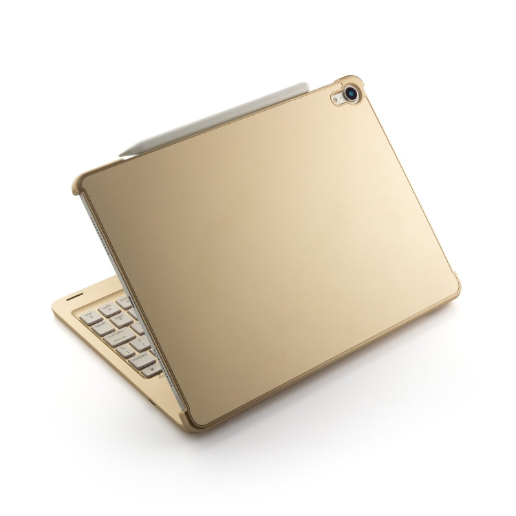 F105A Colorful Backlight Aluminum Backplane Wireless Bluetooth Keyboard Tablet Case for iPad Pro 11 inch ï¼ˆ2018ï¼‰