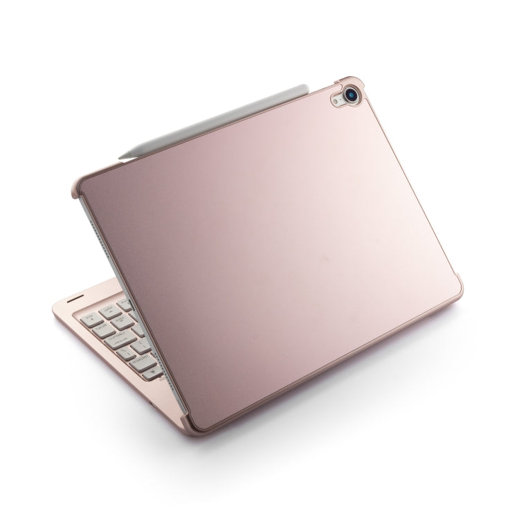 F105A Colorful Backlight Aluminum Backplane Wireless Bluetooth Keyboard Tablet Case for iPad Pro 11 inch ï¼ˆ2018ï¼‰