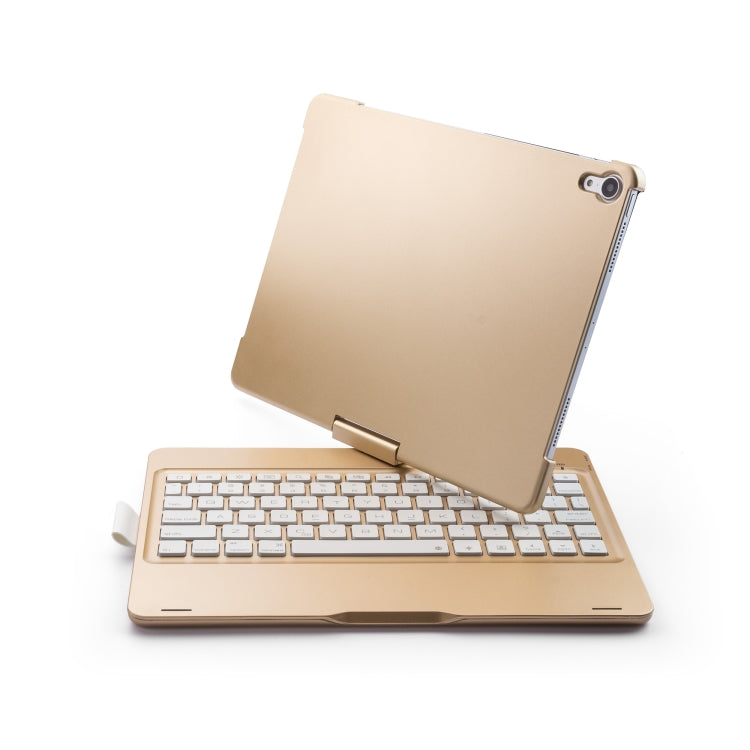 F360B 360 Degree Flip Colorful Backlight Aluminum Backplane Wireless Bluetooth Keyboard Tablet Case for iPad Pro 11 inch ï¼ˆ2018ï¼‰