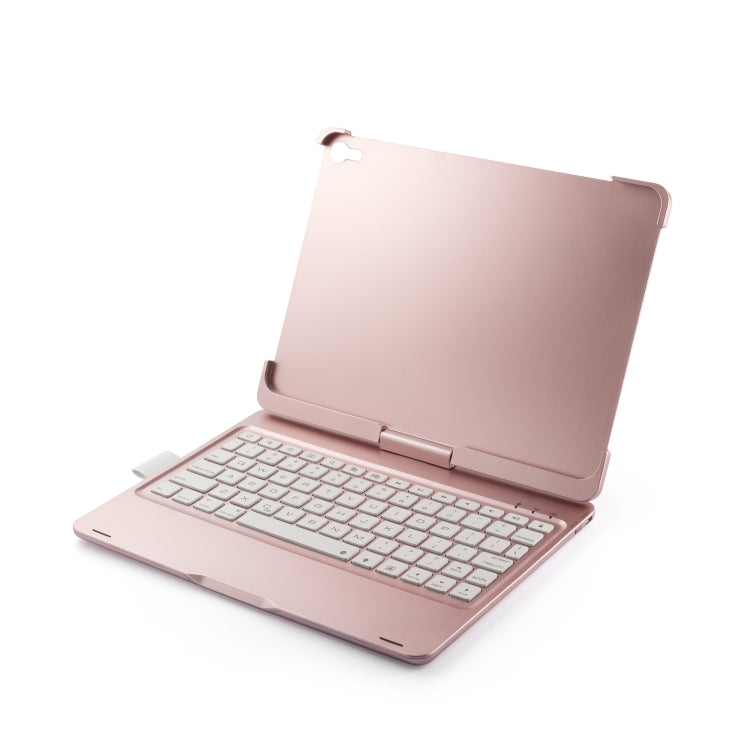 F360B 360 Degree Flip Colorful Backlight Aluminum Backplane Wireless Bluetooth Keyboard Tablet Case for iPad Pro 11 inch ï¼ˆ2018ï¼‰