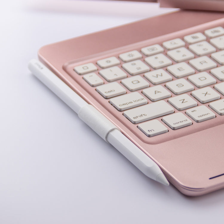 F360B 360 Degree Flip Colorful Backlight Aluminum Backplane Wireless Bluetooth Keyboard Tablet Case for iPad Pro 11 inch ï¼ˆ2018ï¼‰
