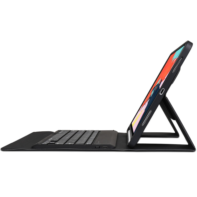 K01 Ultra-thin One-piece Bluetooth Keyboard Tablet Case for iPad Pro 11 inch ï¼ˆ2018ï¼‰, with Bracket Function