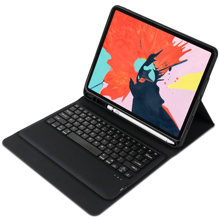 K09 Ultra-thin One-piece Bluetooth Keyboard Tablet Case for iPad Pro 12.9 inch ï¼ˆ2018ï¼‰, with Bracket Function