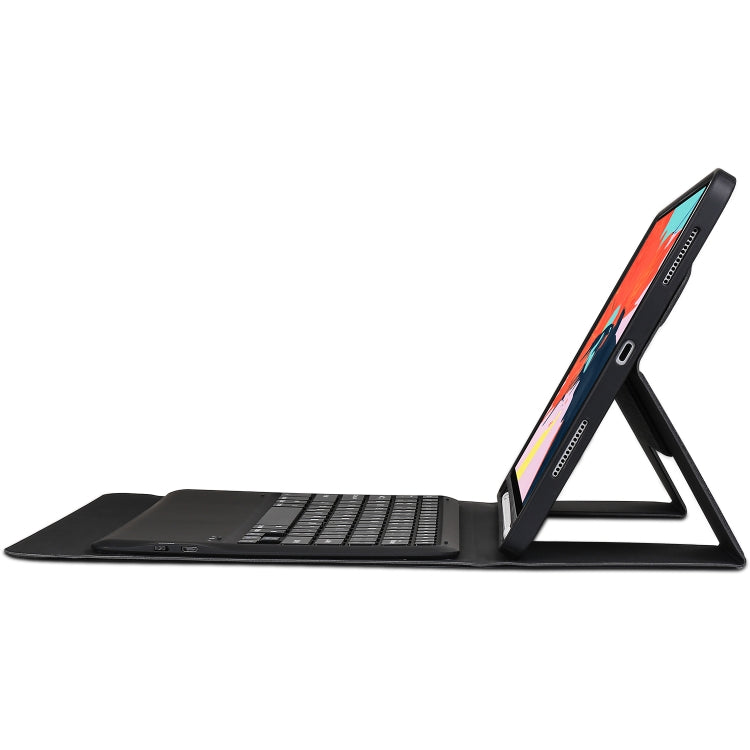 K09 Ultra-thin One-piece Bluetooth Keyboard Tablet Case for iPad Pro 12.9 inch ï¼ˆ2018ï¼‰, with Bracket Function