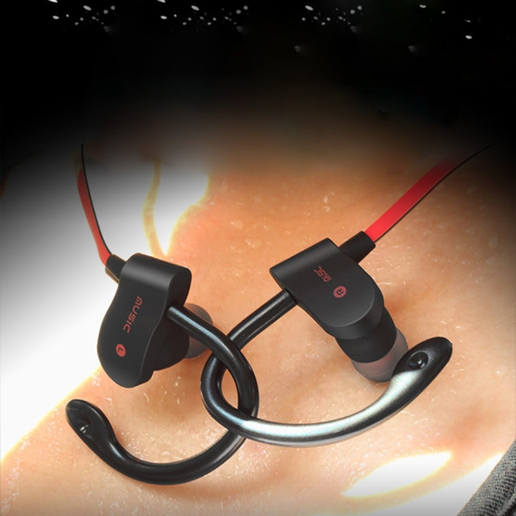 Ear Hooks Stereo Sports Wireless Bluetooth Earphones, with Mic Support  1 Connect 2 Function, For iPhone, Galaxy, Huawei, Xiaomi, LG, HTC and Other Smart Phones, Bluetooth Distance: 10m (Red)