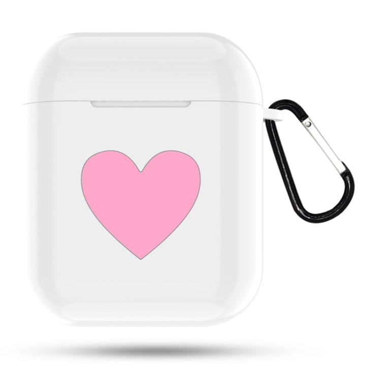 Heart Pattern Apple Wireless Earphones Charging Box Dust-proof Shockproof Outdoor Protective Case for Airpods