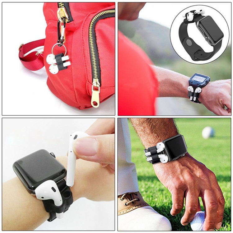 Apple Airpods Watch Band Anti-lost Silicone Case Bluetooth Earphone Watch Band with Bracelet Hang Buckle Bracket