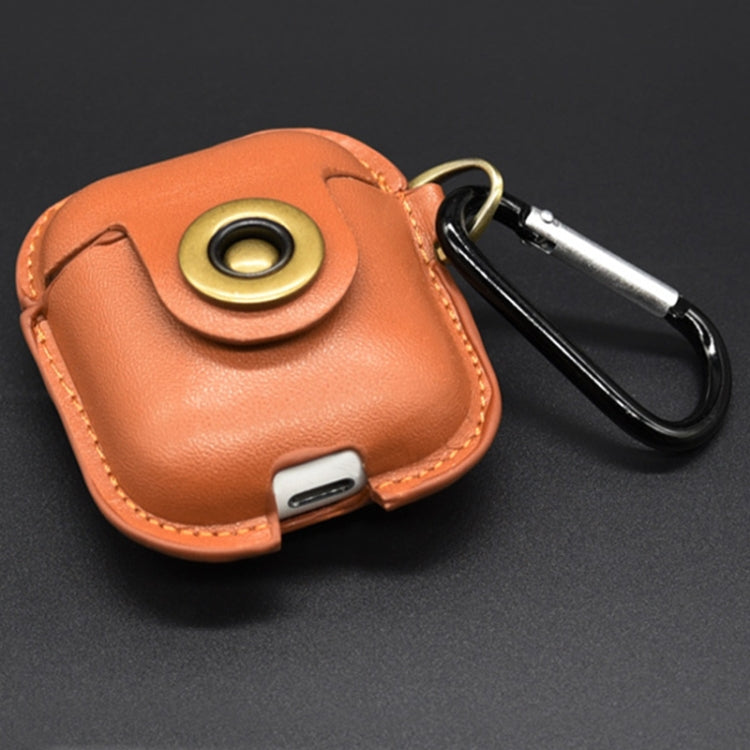Bluetooth Earphone Protector Scratch-resistant Charging Box Earphone PU Leather Case for Airpods
