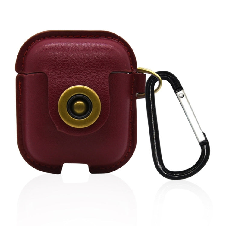 Bluetooth Earphone Protector Scratch-resistant Charging Box Earphone PU Leather Case for Airpods