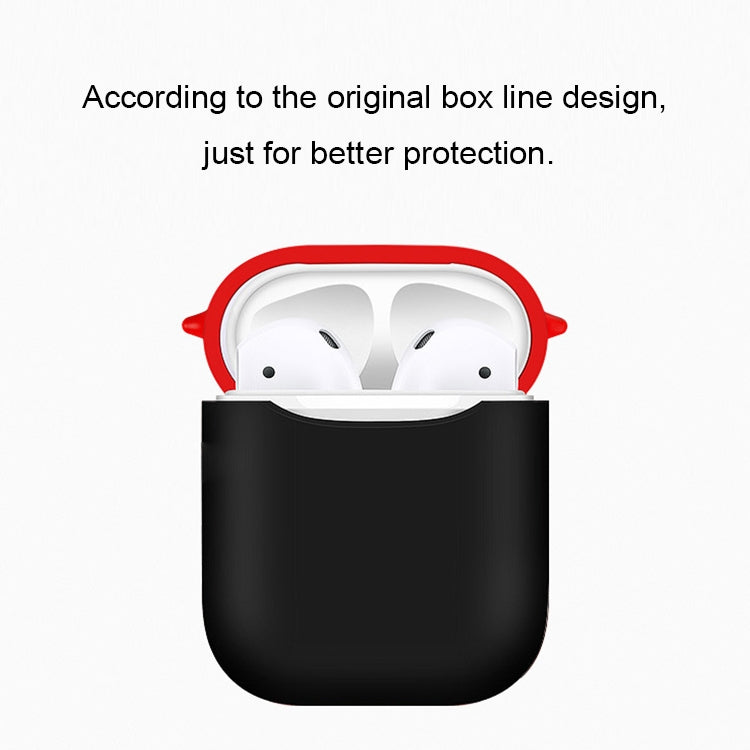 Portable Wireless Bluetooth Earphone Silicone Protective Box Anti-lost Dropproof Storage Bag for Apple AirPods(Yellow)