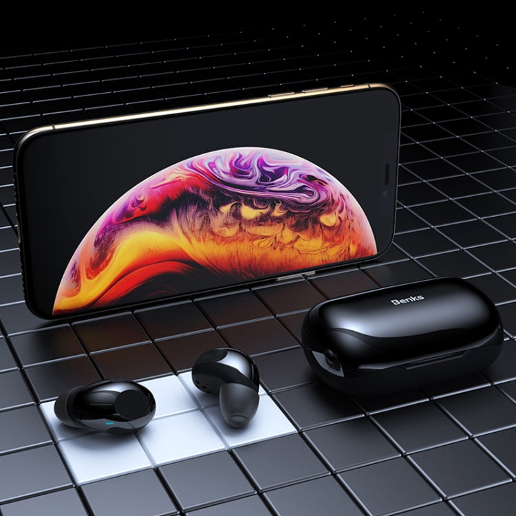 Benks TWS Wireless Bluetooth 4.2 Waterproof Earphone with Magnetic Charging Box