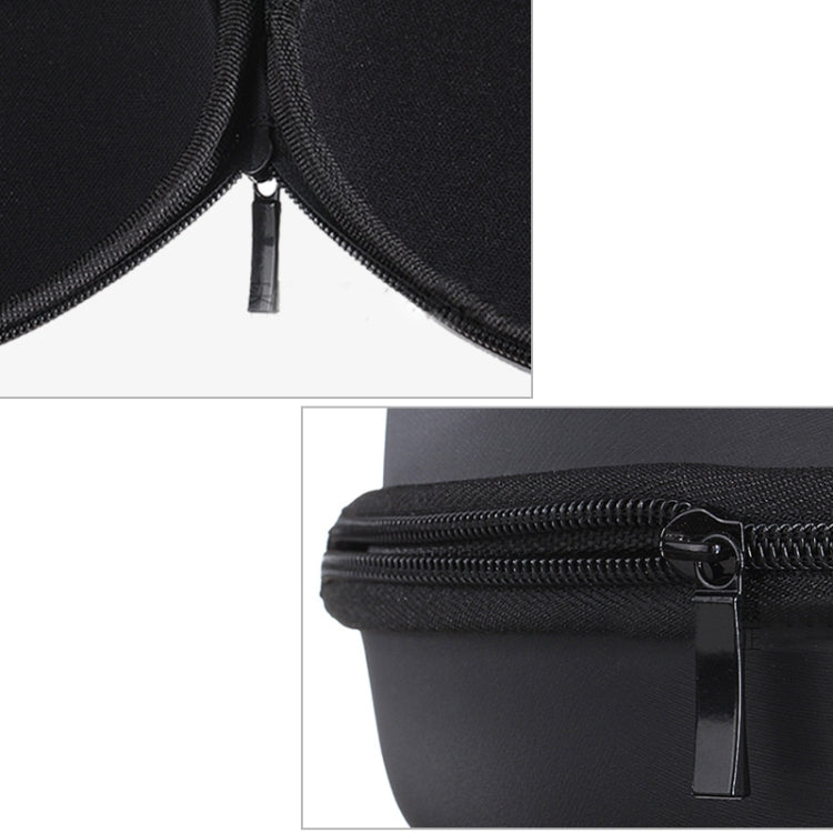 Portable EVA Storage Box Shockproof Bag for Headset, with Carabiner(Black)