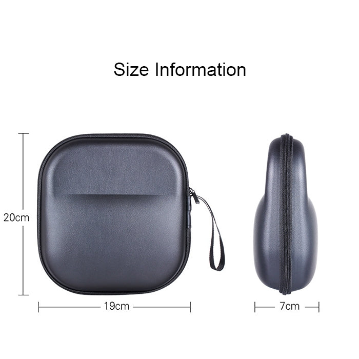 EVA Headset Storage Box Shockproof Bag for W800BT / SHM711(Black)